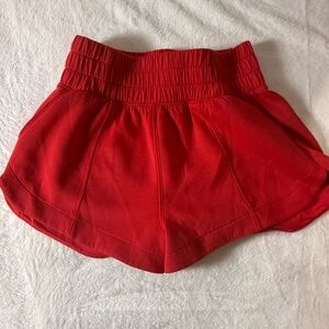 Abercrombie YPB neoknit shorts Red S
